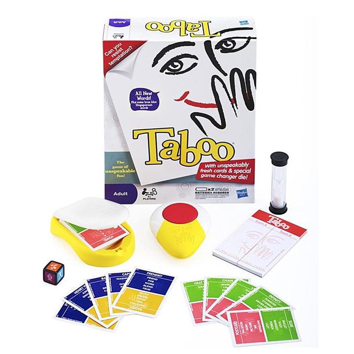 Taboo Board Game - The Game of Unspeakable Fun for 4+ Players (Ages 13+)