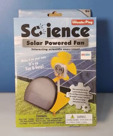 Solar Powered Fan Science Kit - Educational STEM Toy for Kids 8+