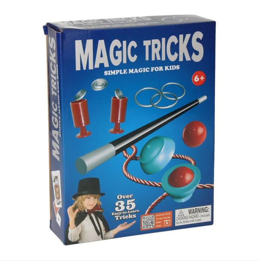 Magic Tricks Set for Kids - 35+ Easy Magic Tricks Kit with Props & Instructions (Ages 6+)