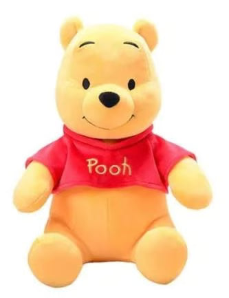 Winnie the Pooh Stuffed Toy - Soft Plush Bear with Red Shirt or Hoodie