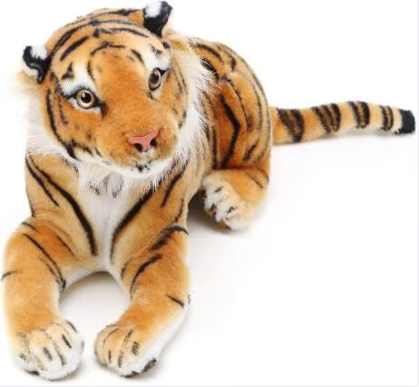 Brown Tiger Stuffed Toy - Realistic Plush Animal | 6 Sizes Available