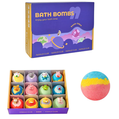 Kids Bath Bombs with Surprise Toys Inside – 12 Pack (Organic & Non-Toxic)
