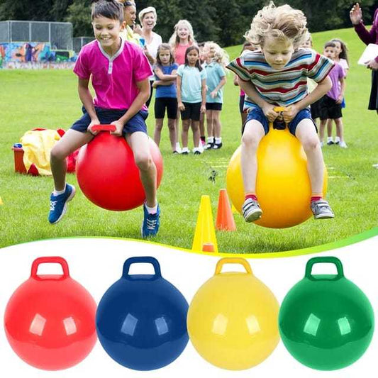 Inflatable Hop Ball for Kids – 45cm, 55cm & 65cm | Hopper Bouncing Ball with Handle
