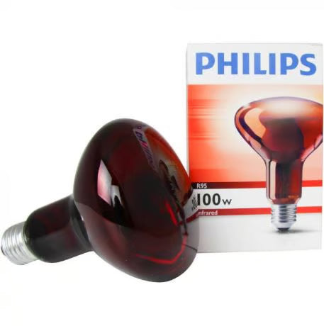 Infrared Heat Lamp for Physiotherapy Treatment with 100W Philips Bulb