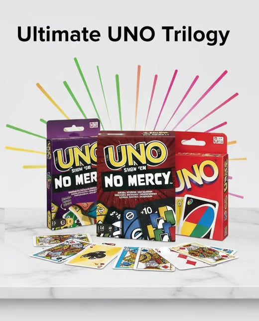 UNO No Mercy Card Game - Brutal Ruthless Unapologetic Edition