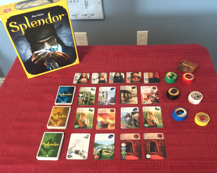 Splendor Board Game - Strategy Card Game for 2-4 Players by Marc André
