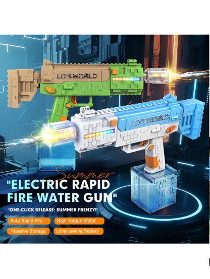 Minecraft Electric Rapid Fire Water Gun – Auto Blaster with High-Torque Motor
