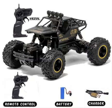 سموک فنکشن کے ساتھ ریموٹ کنٹرول راک کرالر مونسٹر ٹرک - 2.4GHz آف روڈ RC کار
