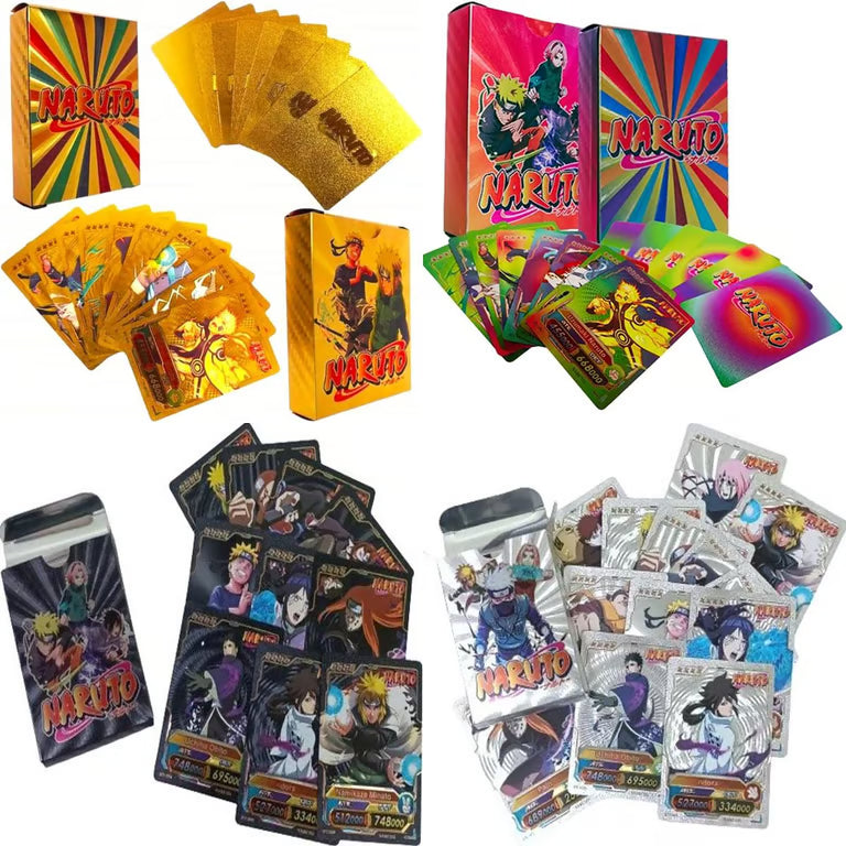 ناروٹو ٹریڈنگ کارڈز کا مجموعہ - 55 پریمیم کریکٹر کارڈز سیٹ