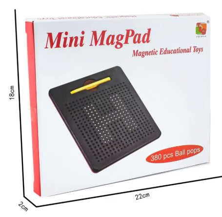 Mini MagPad Magnetic Drawing Board - 380 Pcs Educational Toy for Kids
