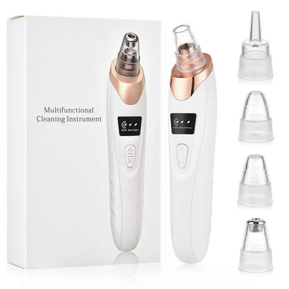 Multifunctional Derma Suction Device - Blackhead Remover & Pore Cleaner with 5 Suction Heads