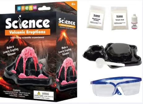 STEM Science Volcanic Eruptions Experiment Kit - Make a Lava Erupting Volcano