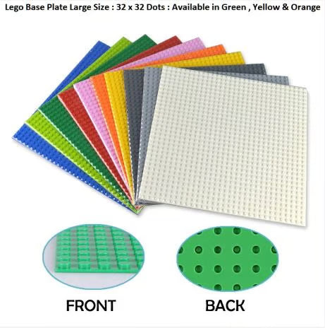 Lego Base Plate Large Size 32x32 Dots - Compatible Building Blocks Foundation