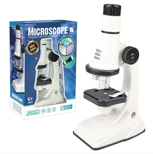 Educational Microscope for Kids - 200X 400X 600X Magnification STEM Learning Toy