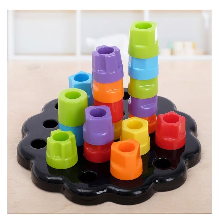 Col Stack Peg Design QML Chunky Pegs Stacking Toy - 20 Piece Toddler Learning Set | PakWhirl ...