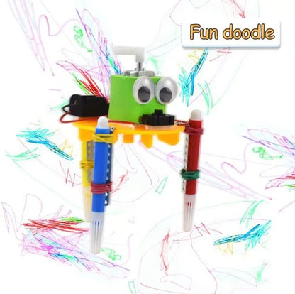 Science Scrawl Walk Robot - DIY STEM Educational Toy Kit for Kids 8+