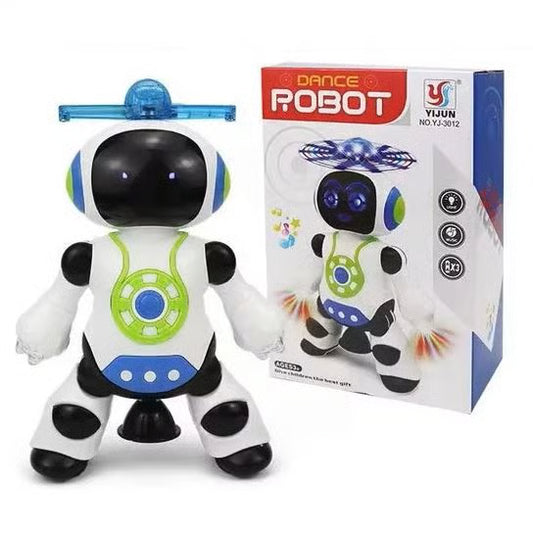Dancing Robot Toy with Music & 3D Lights - Interactive Electronic Toy for Kids