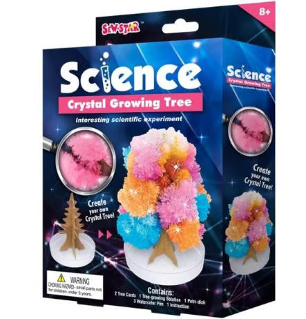 سائنس کرسٹل گروونگ ٹری کٹ - 8+ بچوں کے لیے تعلیمی STEM تجربہ