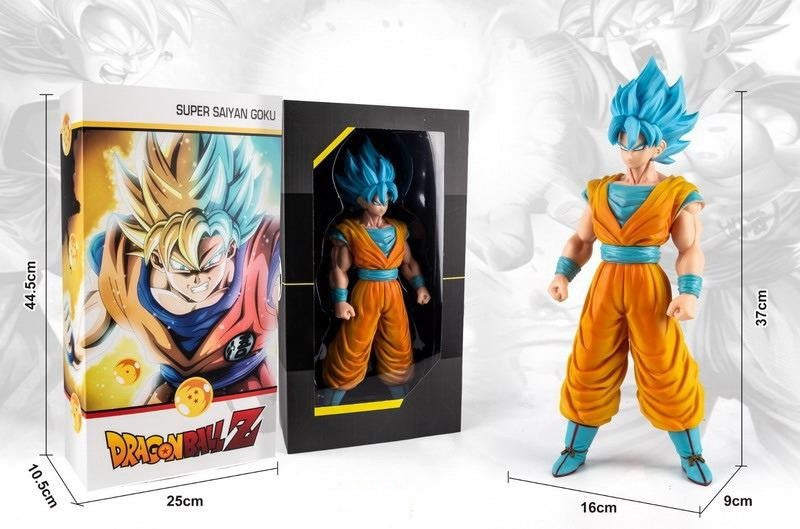Dragon Ball Z Super Saiyan Blue Goku 37cm Action Figure with collector box