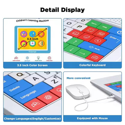 60-in-1 Kids Educational Learning Laptop Toy – White | ABC, Math, Music & Drawing | Ages 3+