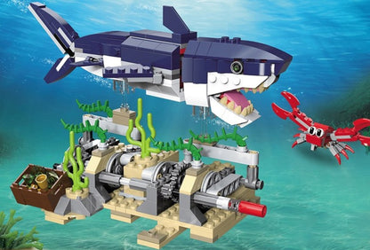 Undersea Creature 3-in-1 Building Set | 388+ Pcs | Ages 6+ - 31009