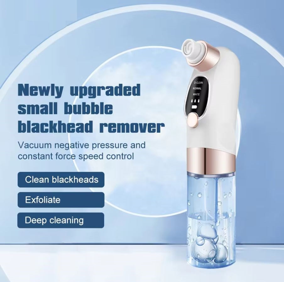 Micro Bubble Blackhead Remover Derma Suction - Vacuum Negative Pressure Facial Cleaner