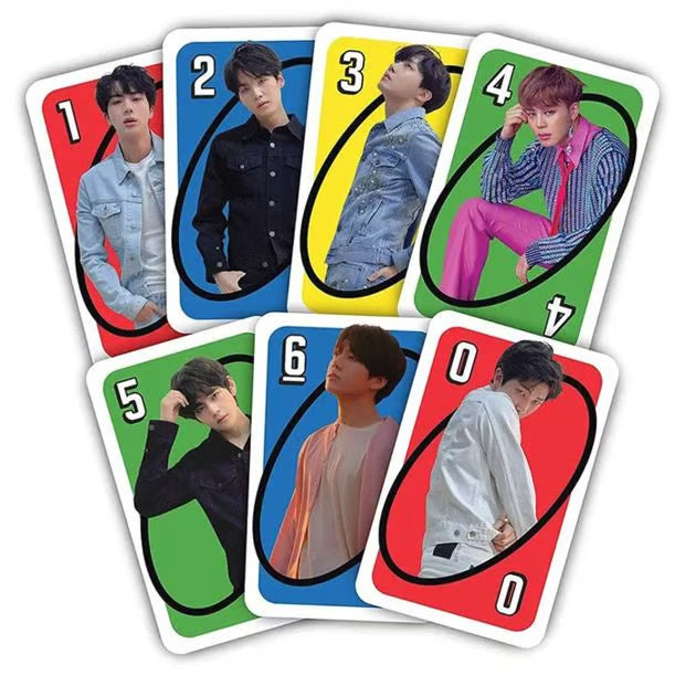 UNO BTS کارڈ گیم - خصوصی اصول کے ساتھ سرکاری BTS ایڈیشن