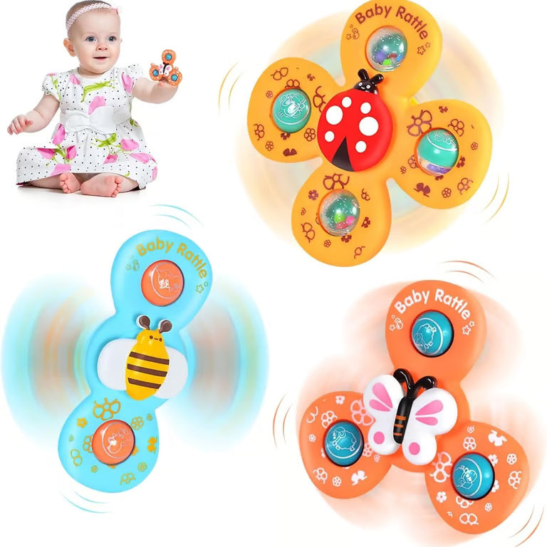 Baby Spinning Toy - Colorful Suction Cup Spinner for Infants & Toddlers