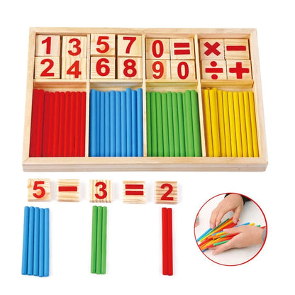 Mathematical Intelligence Stick – Wooden Counting & Math Learning Set