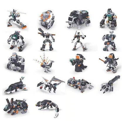 36 in 1 Magic Change Bricks Toys - Transforming Construction Blocks Set with Instruction Manual