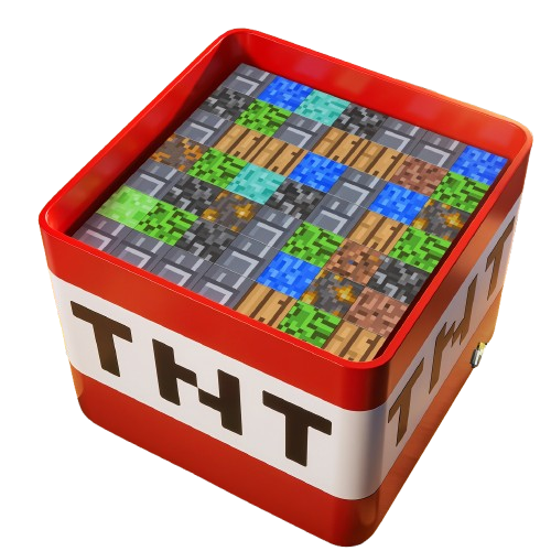 Minecraft Magnetic Building Blocks – 104 Pieces + 1 Random Character