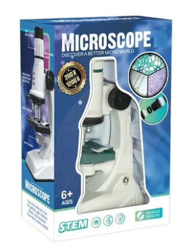 بچوں کے لیے تعلیمی خوردبین - 200X 400X 600X میگنیفیکیشن STEM سیکھنے کا کھلونا