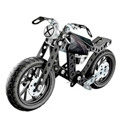 Venom Motorcycle Metal Assembly Blocks – 117 Pcs | Includes Bonus Hot Wheel Car