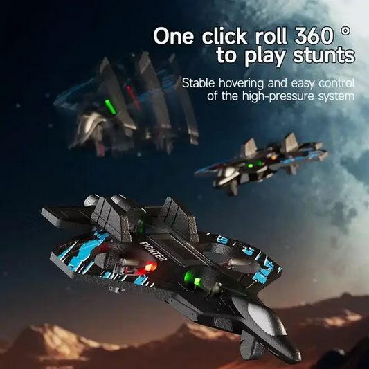 L25 فائٹر سٹار فائٹر RC کھلونا - 360° رول اور رنگین LED لائٹس کے ساتھ 2.4G ریموٹ کنٹرول (عمر 14+)