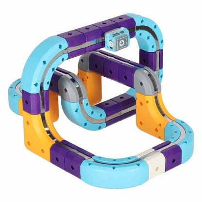 Magnetic Track Go! DIY Building Track Set for Kids (1 Magnetic Car Included)