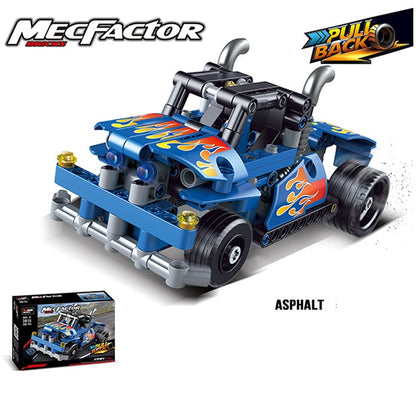 Decool MecFactor Bricks Blueice Wildsword Pull Back Racing Car – 206 Pcs - 3815