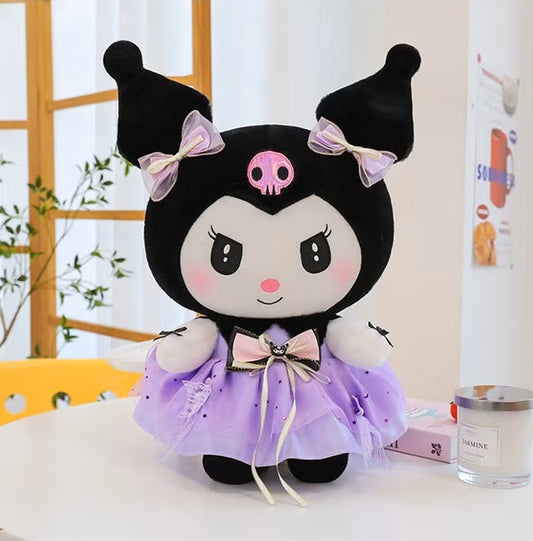 Kuromi Stuffed Toy - Purple Tutu Dress 30cm