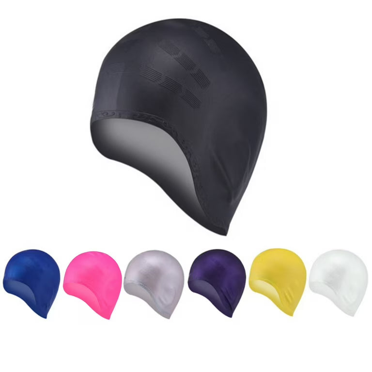 Unisex Silicone Swimming Cap - One Size Fits All Adults & Teens