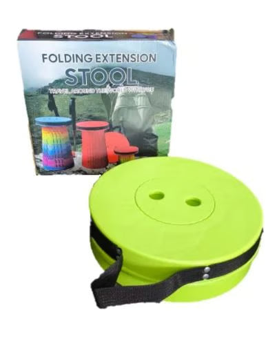 فولڈ ایبل ایکسٹینشن اسٹول - کیری اسٹریپ کے ساتھ پورٹ ایبل رینبو سٹیپ اسٹول (90 کلو کی گنجائش)