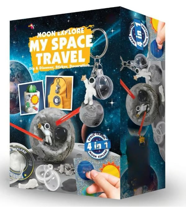 WonderPlay Moon Explore My Space Travel Activity Kit - Educational STEM Toy for Kids