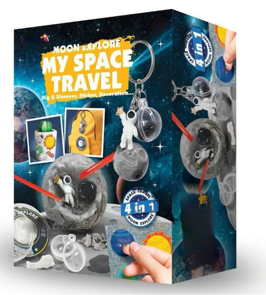 WonderPlay Moon Explore My Space Travel Activity Kit - Educational STEM Toy for Kids
