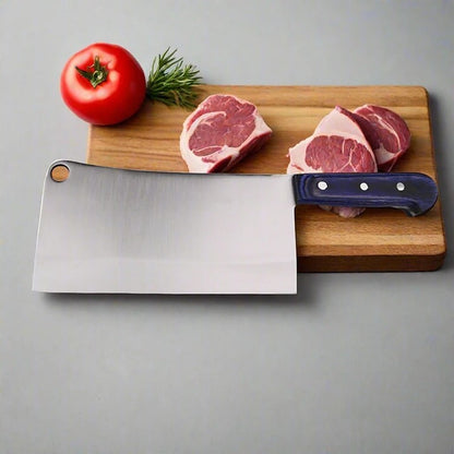 Heavy-Duty Stainless Steel Meat Cleaver with Ergonomic Handle