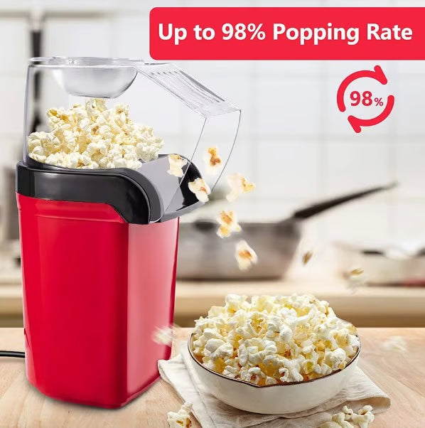 Automatic Popcorn Machine 1200W - 3 Minutes Fast Popcorn Maker