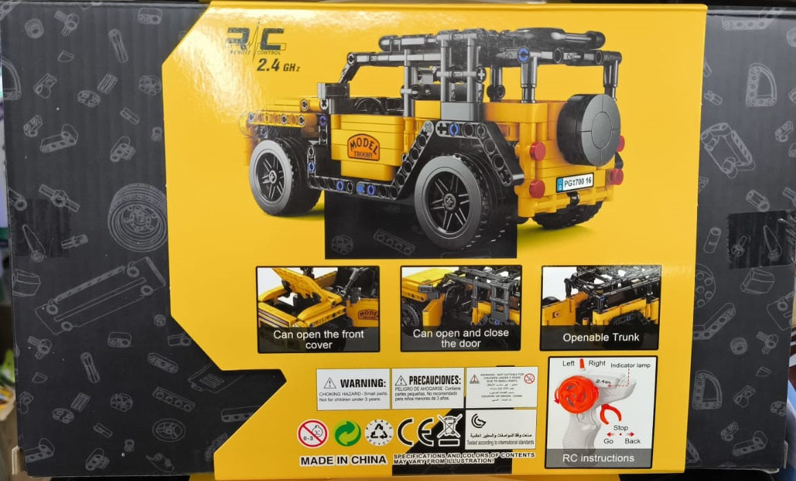 RC Building Block Car – Land Defender 4x4 (1:16 Scale, 446 Pcs)