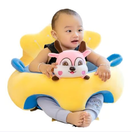 Cute Character Plush Toy Sofa - Soft Stuffed Animal Cushion Chair for Kids