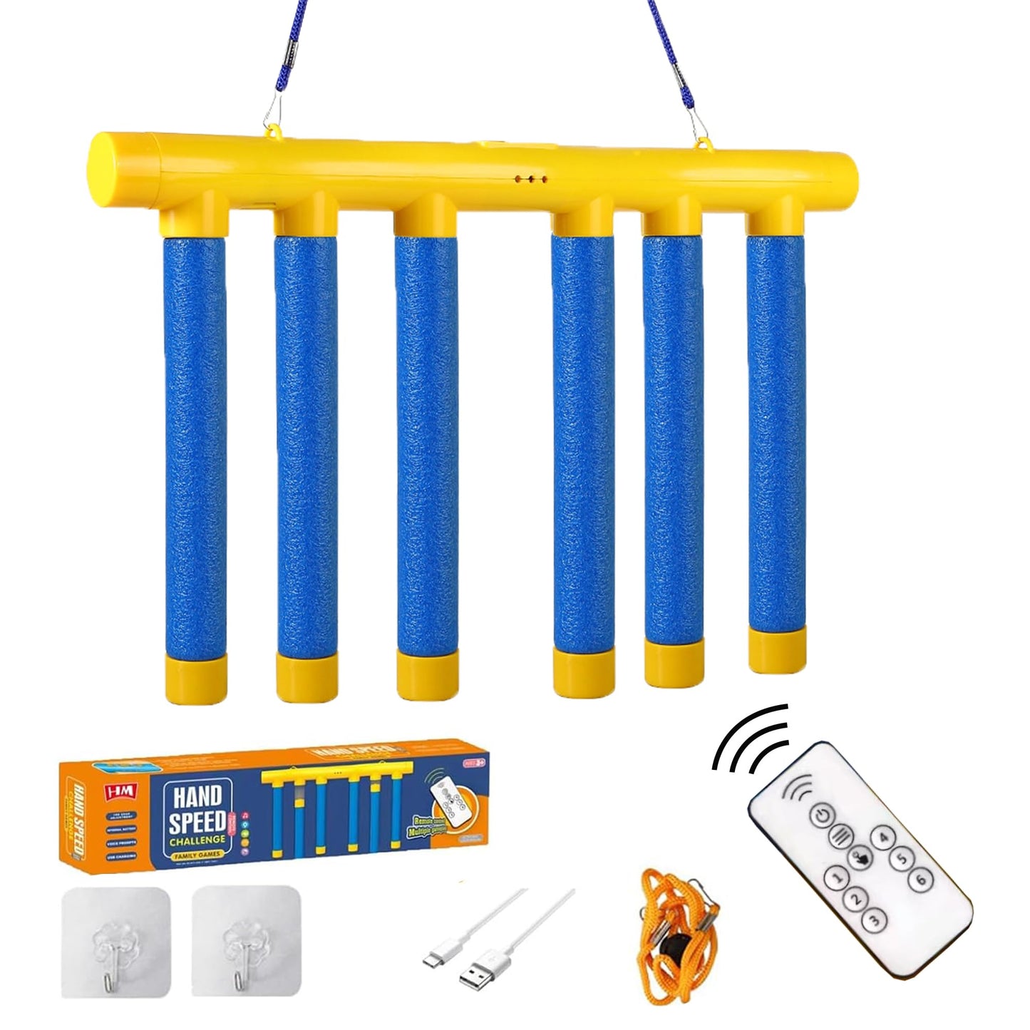 Hand Speed Challenge Game – Remote Control Foam Bar Reflex Toy for Kids & Family