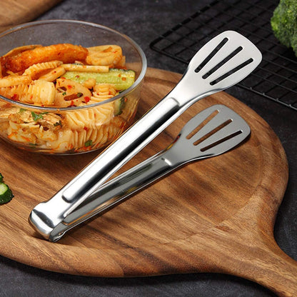 Premium Stainless Steel Kitchen Tongs – Slotted Serving & Cooking Tongs