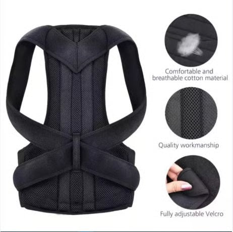 Posture Corrector Belt - Adjustable Back Support Brace for Men & Women