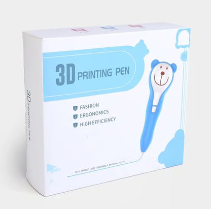 3D Printing Pen for Kids - Bear Design Creative Drawing Toy with Filaments