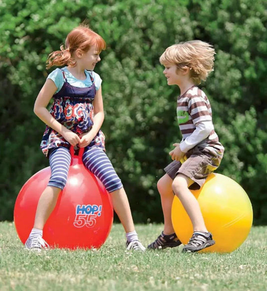 Inflatable Hop Ball for Kids – 45cm, 55cm & 65cm | Hopper Bouncing Ball with Handle